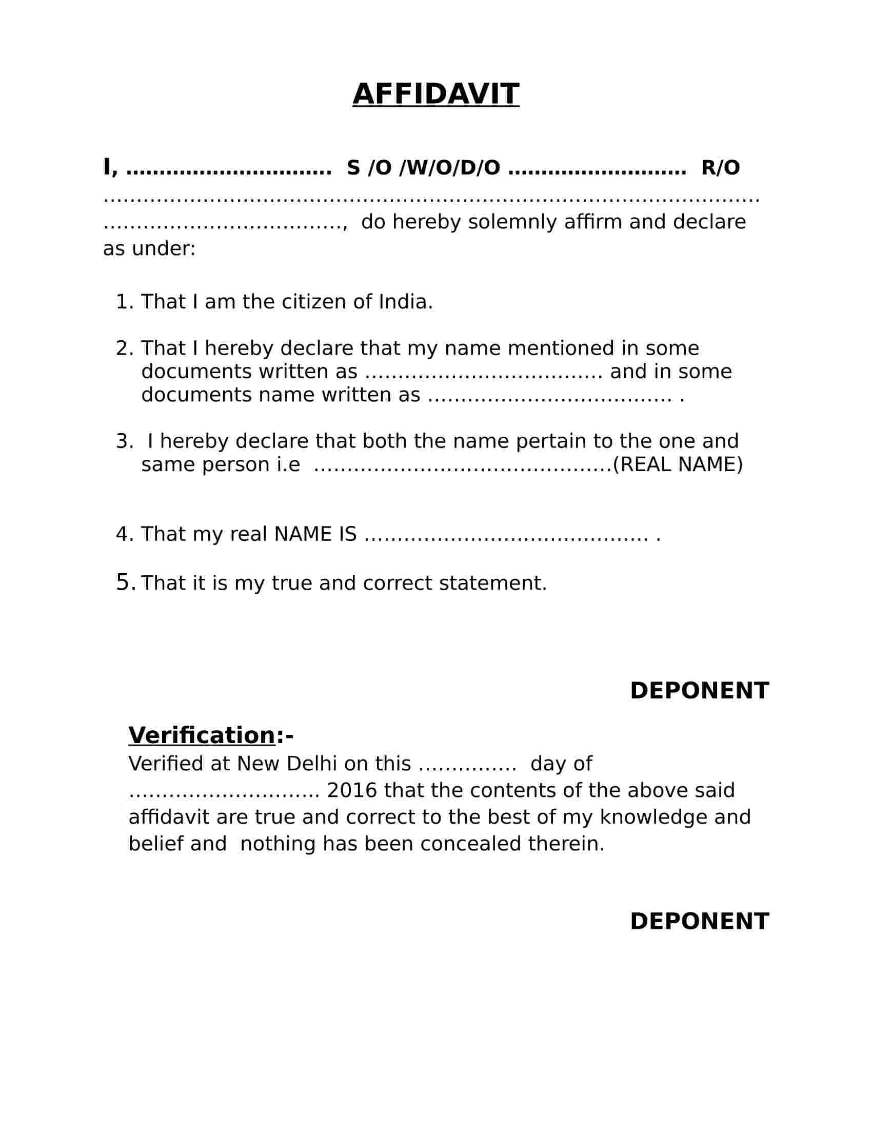 Affidavit-Sample-Format
