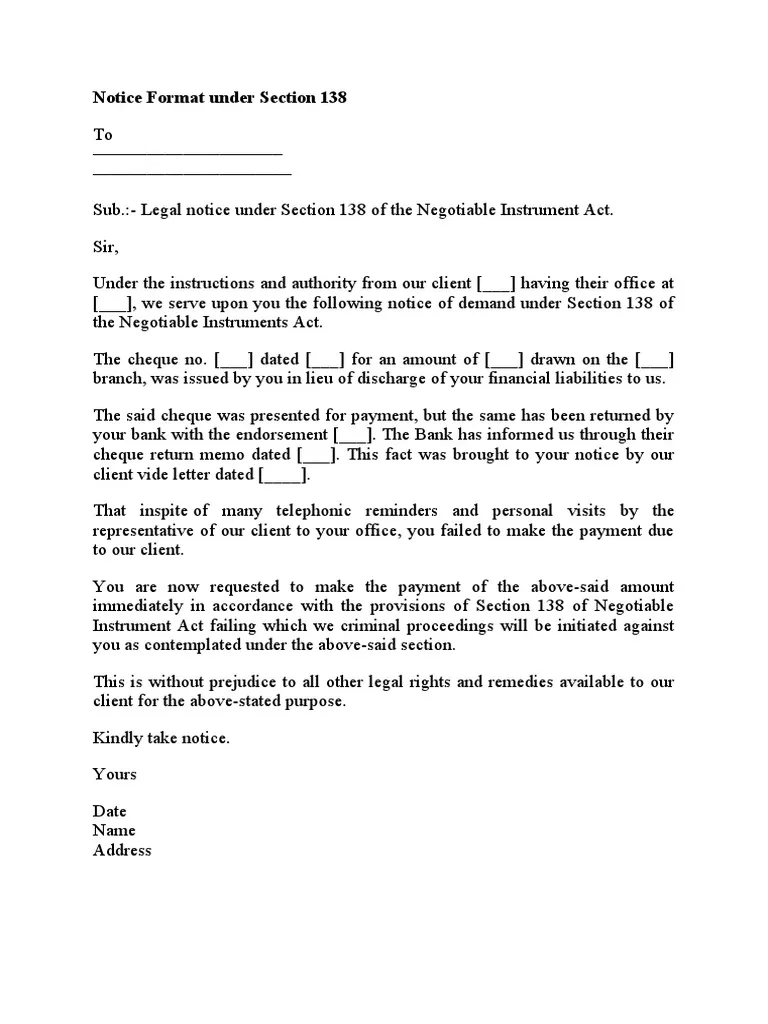 Cheque-Bounce-Notice-Sample-Format